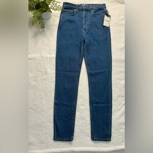 NWT RE/DONE 90s Ultra High Rise Skinny Jeans  in 70s Blue Wash - Sz 30 and 31